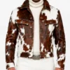 Mens Cowhide Trucker Leather Jacket