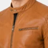 Shop Mens Tan Leather Motorcycle Jacket​