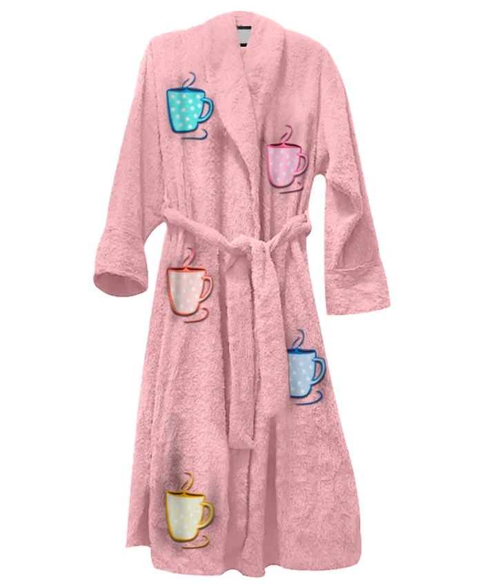 Pink Mug Life Bathrobe