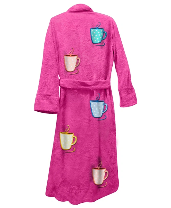 Mug Life Bathrobe in pink