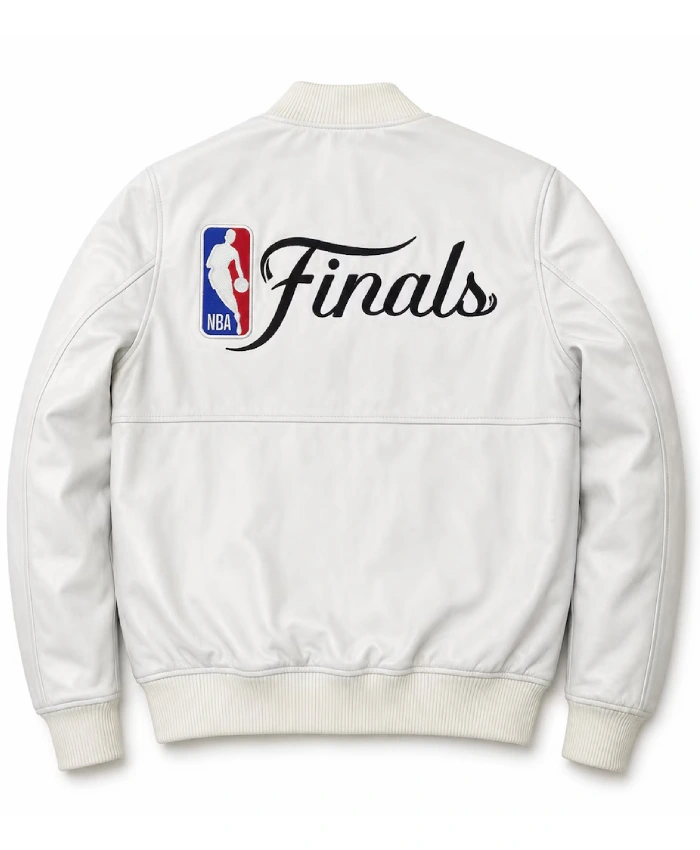 New York Knicks FISLL White 2026 NBA Team Leather Jacket