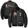 FISLL Black 2026 NY Knicks Finals Champions Leather Jacket