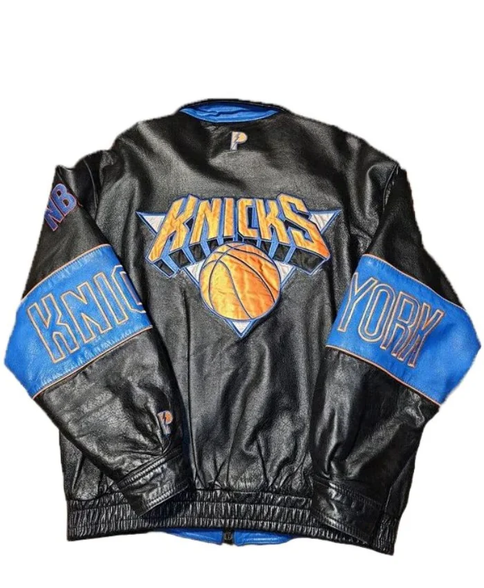 Vintage Timothée Chalamet NY Knicks Leather Jacket