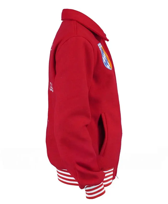 NYC 2026 BTS Kim Taehyung Red Jacket Side