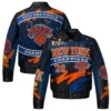 New York Knicks 2026 Limited Edition Swarovski Crystal Leather Jacket