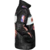 Men’s New York Knicks Moto Black Leather Jacket
