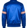 Ny Knicks Striped Royal Blue Jacket Front