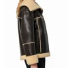 Calina Bonded Shearling Leather Coat