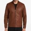 Brown Remy Leather Jacket