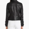Billie Black real Leather Moto Jacket