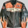 Harley Davidson Screamin Eagle Black and Orange Jacket