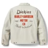 Shop Harley Davidson x Dickies Quilted Lined Eisenhower White Cotton Jacket