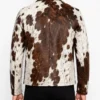 Shop Mens shirt Collar Cowhide Leather Jacket