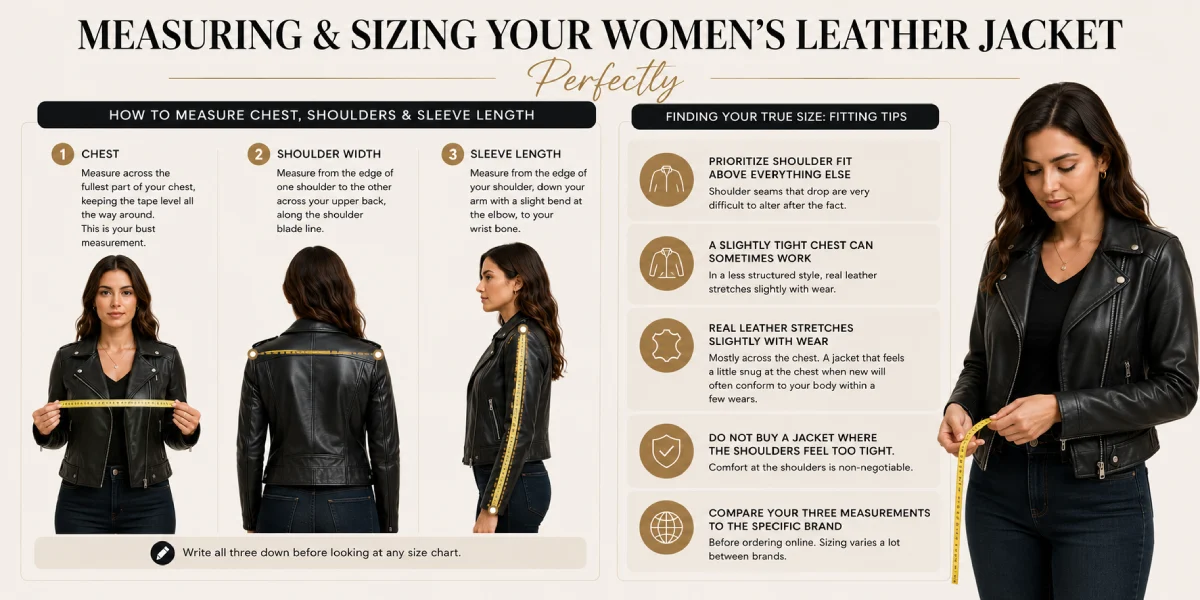 Sizing Your Women's Leather Jacket Perfectly