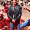 Tom Holland Spider-Man New Day Premier Black Leather Jacket