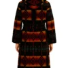 Aztec Print Hooded Bathrobe for women