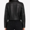 Shop Womens Black Biker Cropped Leather Jacket