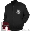 100th Season Boss New York Giants Hugo Hugo Black Bomber Jacket For Men Women