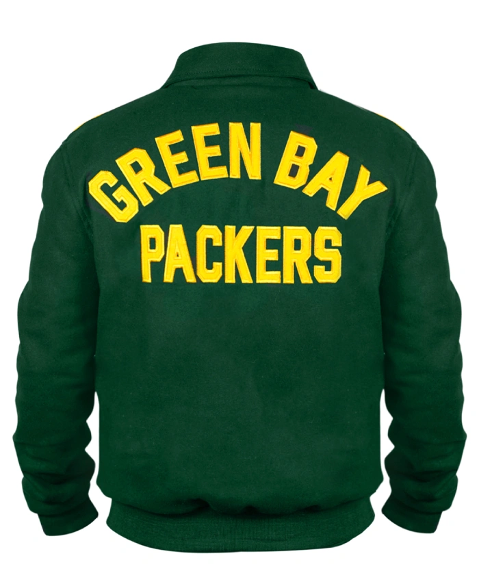 1952 Green Bay Packers Green Wool Varsity Jacket
