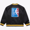 1983 NBA All Star Game Los Angeles Lakers Black Satin Full Zip Jacket