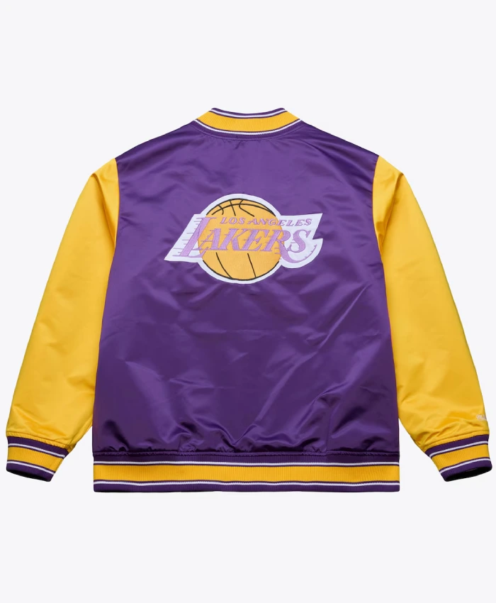 1983 NBA All Star Game Los Angeles Lakers Purple Satin Full Zip Jacket