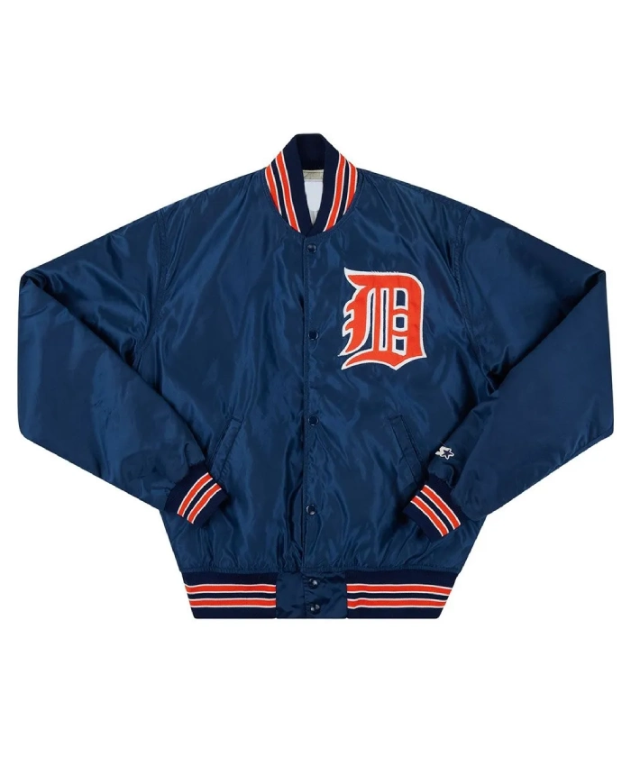 1990s Detroit Tigers Navy Bomber Jacket