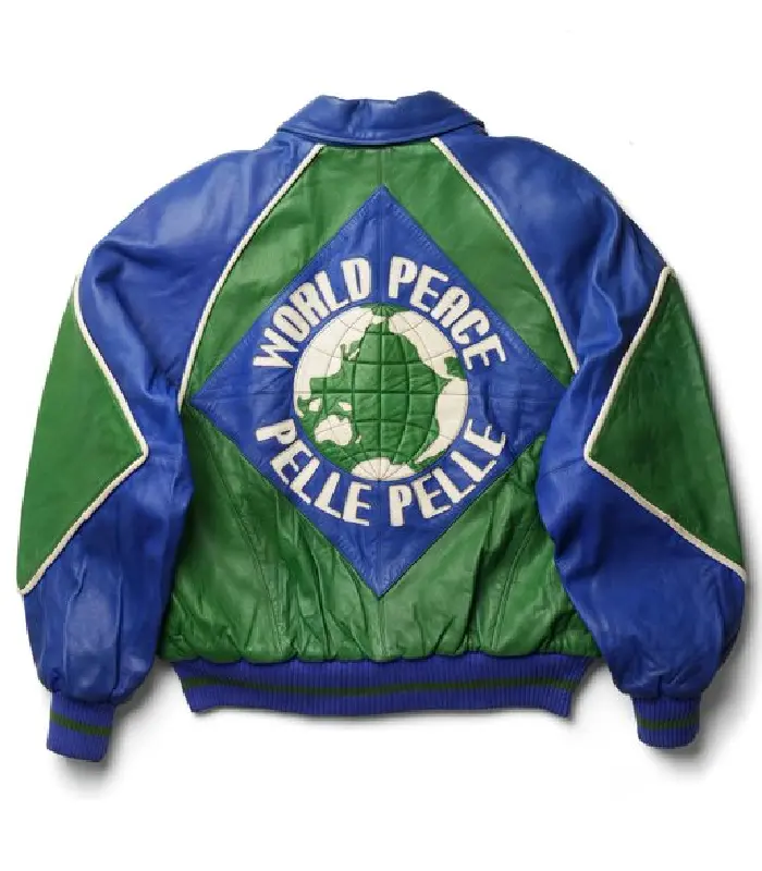1991 Pelle Pelle World Peace Leather Jacket - Image 2