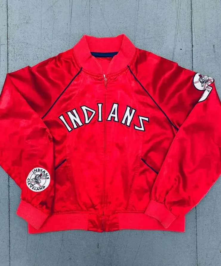 2000s Cleveland Indians Cooperstown Collection Bomber Jacket