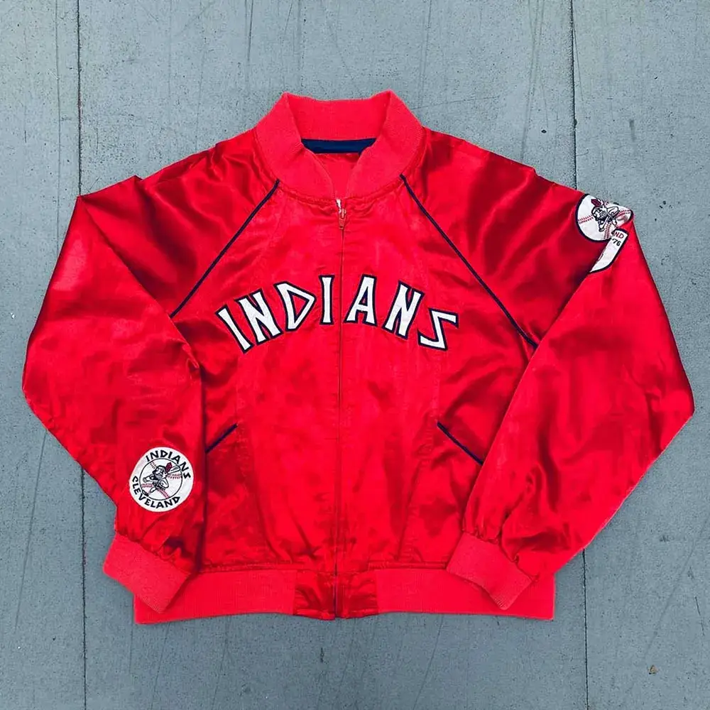 2000s Cleveland Indians Cooperstown Collection Bomber Jacket