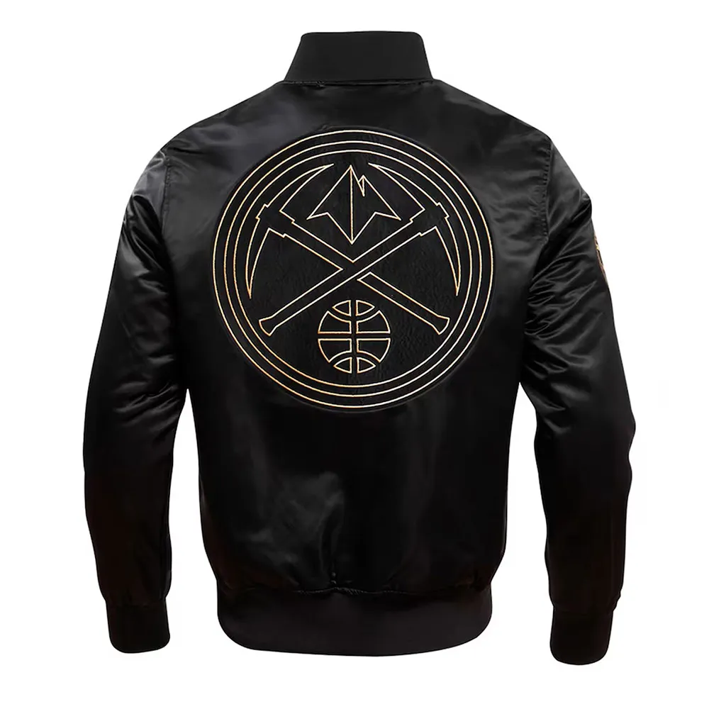2023 Finals Champions Denver Nuggets Black Jacket Back