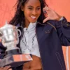 2025 French Open Coco Gauff Blue MIU MIU Jacket
