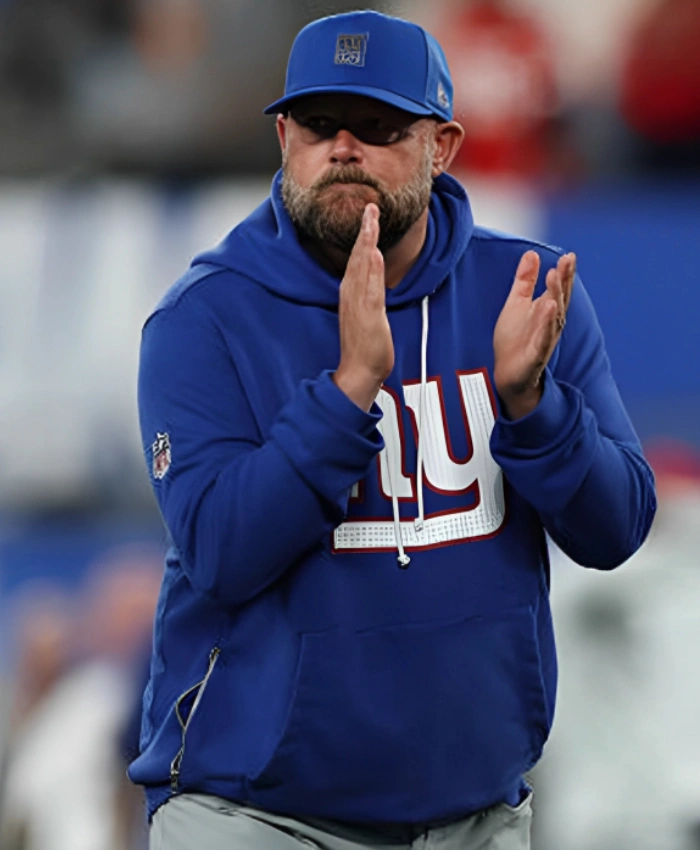 2025 New York Giants Team Sideline Blue Pullover Hoodie For Unisex