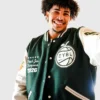 2026 EYBL Peach Jam Champions Florida Rebels Leather Sleeves Wool Varsity Jacket