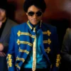 2026 Film Michael Jaafar Jackson Blue Military Jacket