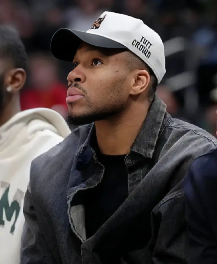 2026 Giannis Antetokounmpo Black Denim Jacket