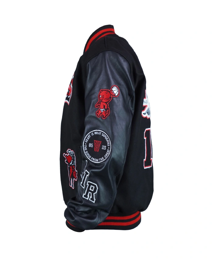 2026 Jordan X Levis Letterman Varsity Jacket In Black