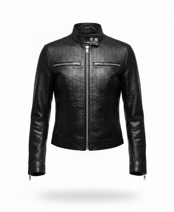 Lisa X Kith Nikita Monogram Leather Jacket - Image 3