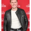 2026 Movie Signing Tony Raymond Jackie Kay Black Biker Jacket