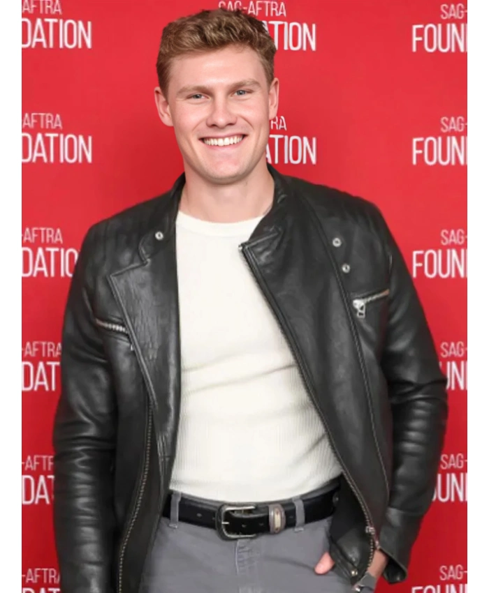 2026 Movie Signing Tony Raymond Jackie Kay Black Biker Jacket