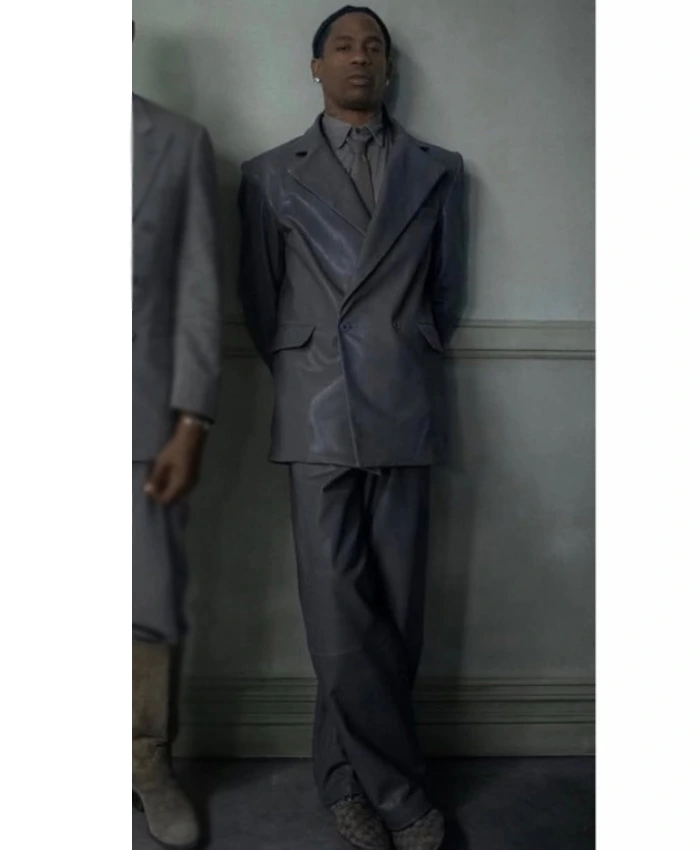 Travis Scott Father Grey Suit
