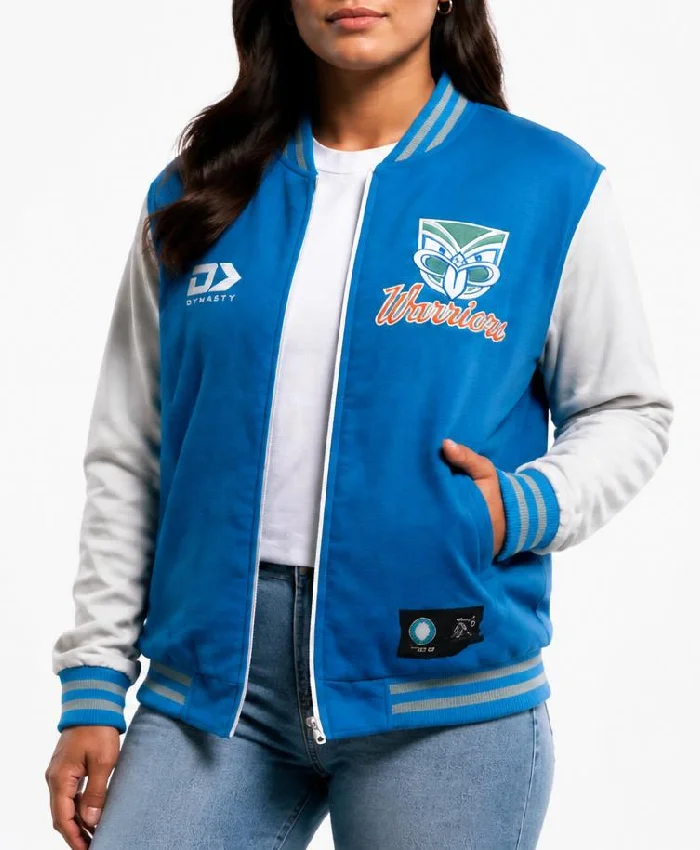2026 NZ Warriors Adults Varsity Jacket Womens