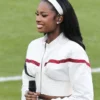 2026 Super Bowl LX Coco Jones White Jacket