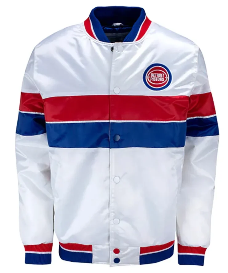 35th Anniversary Detroit Pistons White Jacket