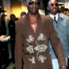 68th Annual Grammy Awards 2026 Ugo Mozie Embroidered Brown Blazer