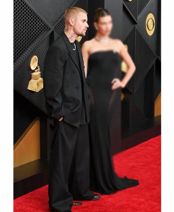 68th GRAMMY Awards Justin Bieber Oversized Suit