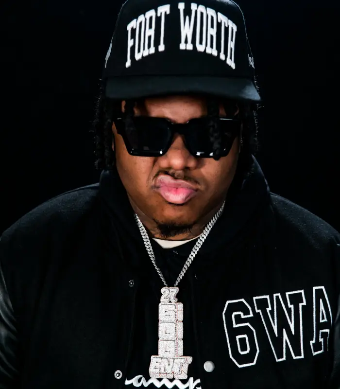 6WA Rolling Stone Black Varsity Jacket Sale