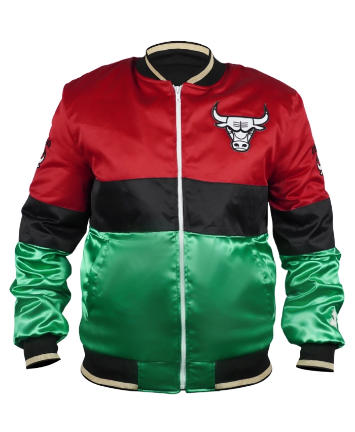 75th Anniversary Chicago Bulls Color Block Jacket