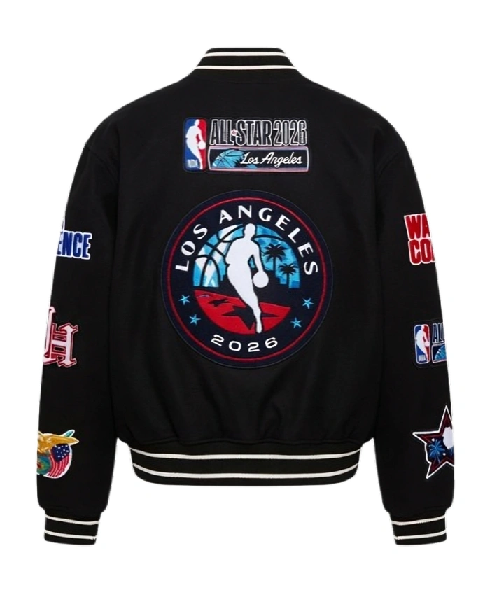All Star 2026 Los Angeles Black Varsity Jacket - Image 2