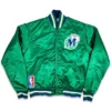 80s Dallas Mavericks Green Bomber Jacket