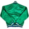 80s Dallas Mavericks Green Bomber Jacket Back